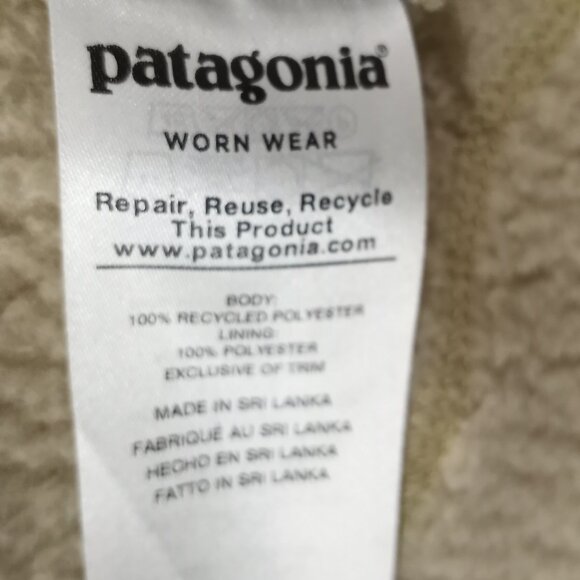 PATAGONIA IVORY RETRO PILE FLEECE JACKET MEN SIZE XL - Picture 5 of 12